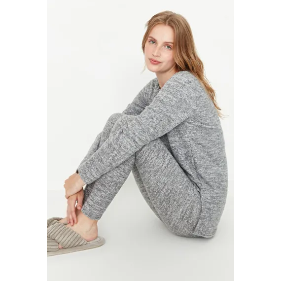 Zenan pižama komplekti TRENDYOLMILLA, Reňk: Çal, Ölçeg: 2XL, 5 image