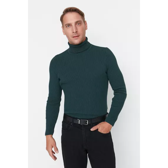 Свитер TRENDYOL MAN, Цвет: Изумрудный, Размер: 2XL