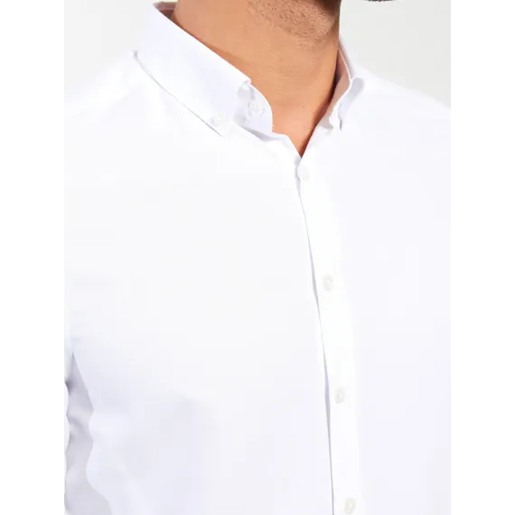 Erkekler üçin köýnek LC Waikiki, Reňk: Ak, Ölçeg: 2XL, 4 image