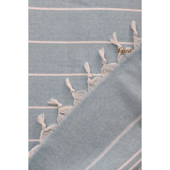 Zenan üçin ýorgan-örtgi Softest, Reňk: Açyk gök, Ölçeg: 200х240, 3 image