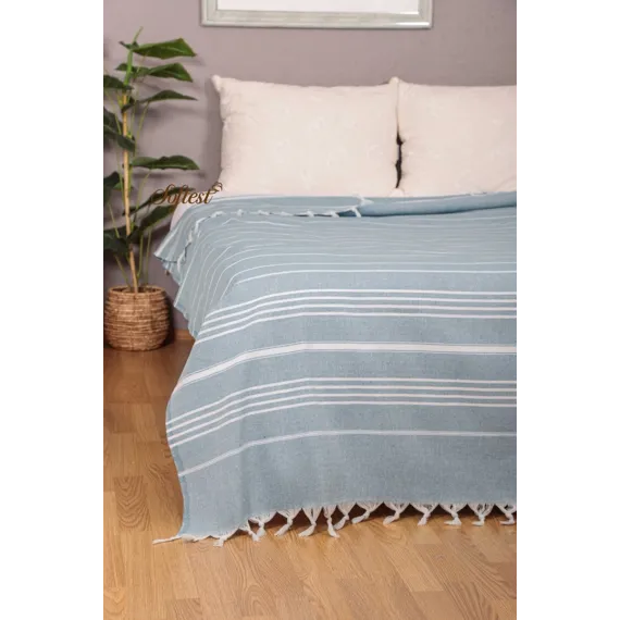 Zenan üçin ýorgan-örtgi Softest, Reňk: Açyk gök, Ölçeg: 200х240, 2 image