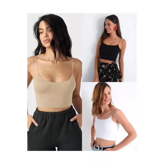 Топ 3 шт.  MellowButik, Цвет: Разноцветный, Размер: L