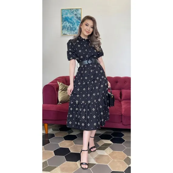 Zenanlaryň köýnegi Sems Fashion, Reňk: Gara, Ölçeg: M
