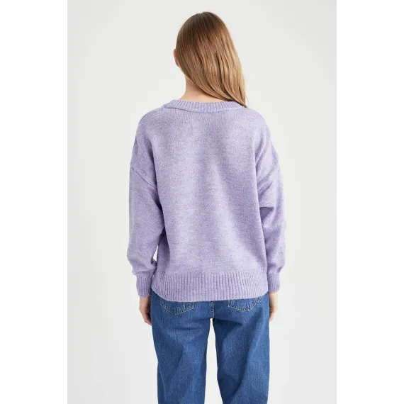 Zenan žempiri DeFacto, Reňk: Melewşe, Ölçeg: 2XL, 5 image