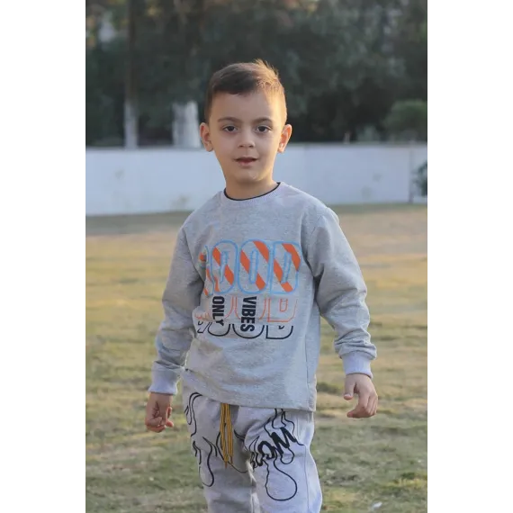 Свитшот Çiggo, Цвет: Серый, Размер: 9-10 лет