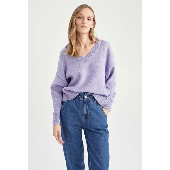 Zenan žempiri DeFacto, Reňk: Melewşe, Ölçeg: 2XL, 3 image