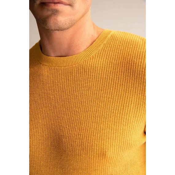 Erkek žempir DeFacto, Reňk: Sary, Ölçeg: 3XL, 6 image