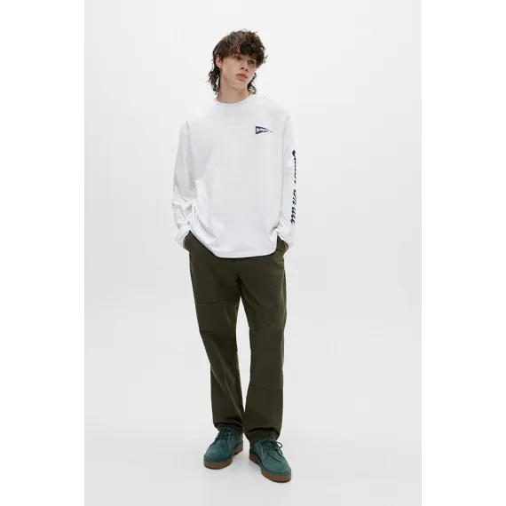 Erkek futbolka Pull & Bear, Reňk: Ak, Ölçeg: M, 3 image