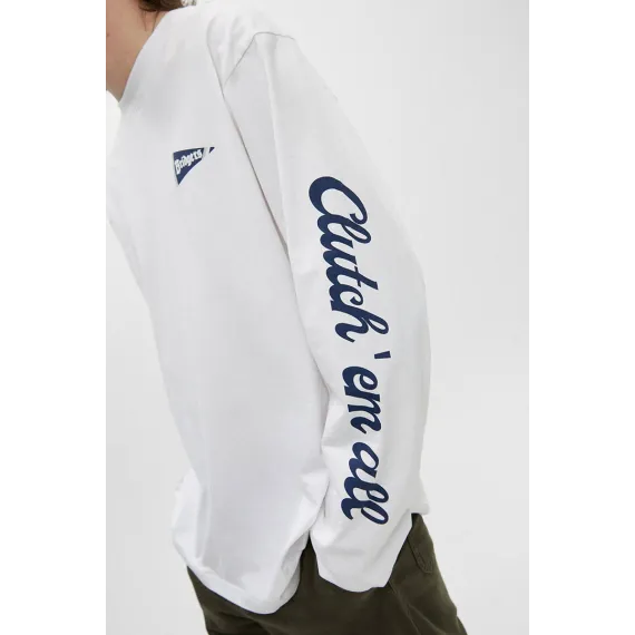 Erkek futbolka Pull & Bear, Reňk: Ak, Ölçeg: M, 5 image
