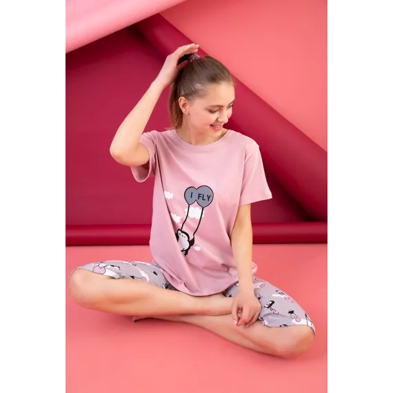 Пижамный комплект Strawberry, Цвет: Розовый, Размер: M, изображение 2