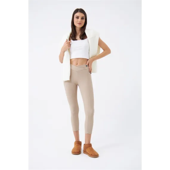 Лосины Tuba Butik, Цвет: Бежевый, Размер: L
