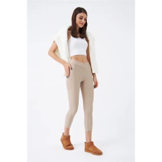 Лосины Tuba Butik, Цвет: Бежевый, Размер: L, изображение 2