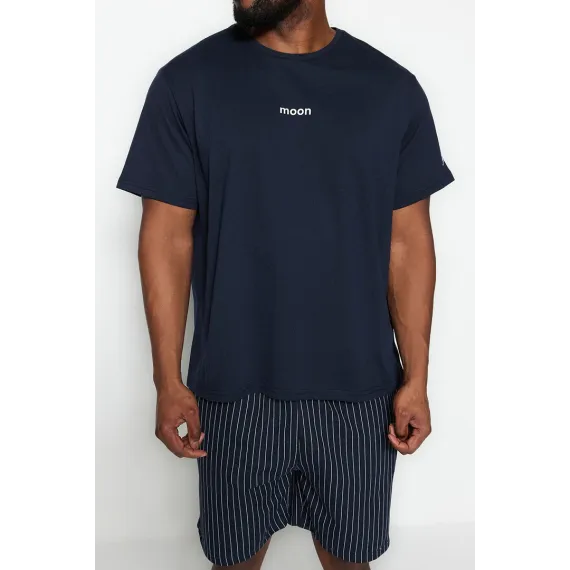 Пижамный комплект TRENDYOL MAN, Цвет: Темно-синий, Размер: 4XL, изображение 3