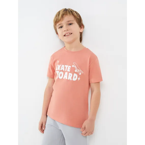 Футболка LC Waikiki, Цвет: Коралловый, Размер: 4-5 лет, изображение 2