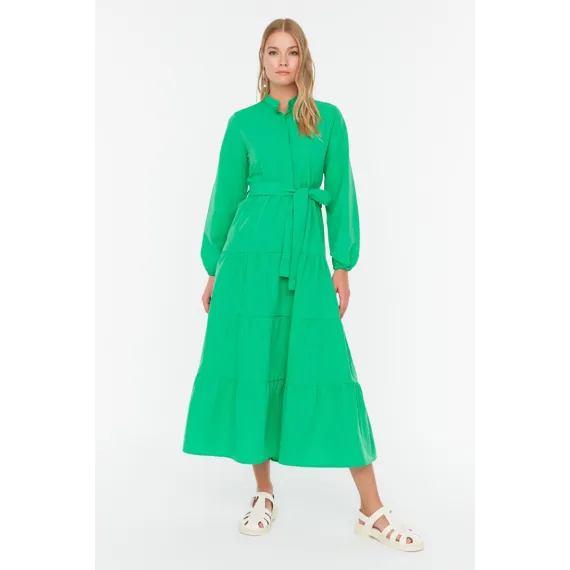 Платье TRENDYOL MODEST, Цвет: Зеленый, Размер: 36, изображение 4