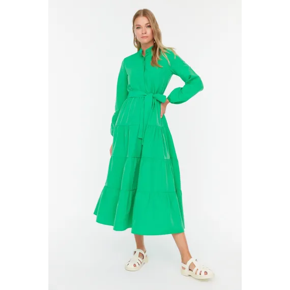 Платье TRENDYOL MODEST, Цвет: Зеленый, Размер: 36