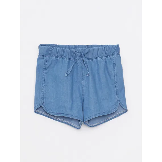 Kiçi gyzlar üçin jins şorty LC Waikiki, Reňk: Indigo, Ölçeg: 24-36 aý