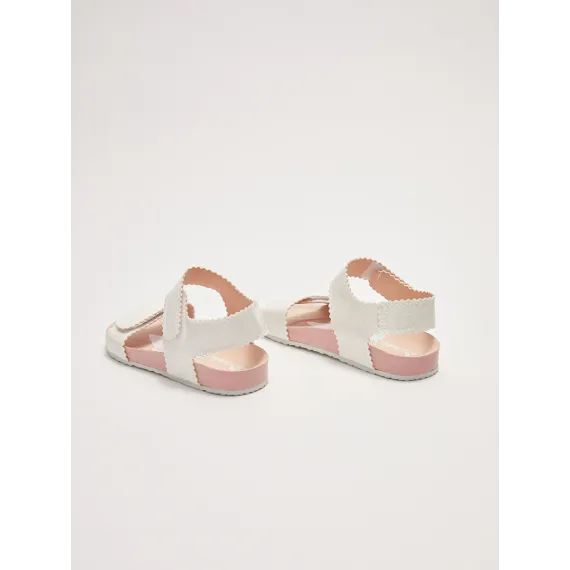 Kiçi gyzlar üçin sandal LC Waikiki, Reňk: Ak, Ölçeg: 28, 5 image
