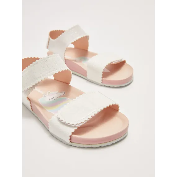 Kiçi gyzlar üçin sandal LC Waikiki, Reňk: Ak, Ölçeg: 28, 3 image