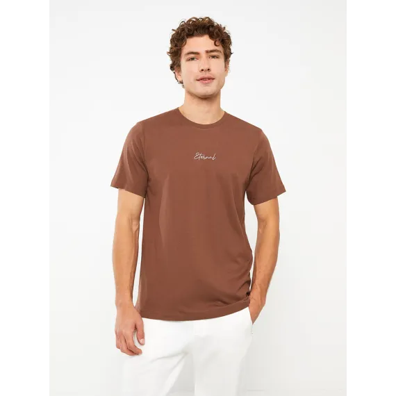 Футболка LC Waikiki, Цвет: Коричневый, Размер: 2XL, изображение 2