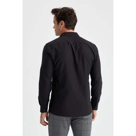 Erkek köýnegi DeFacto, Reňk: Gara, Ölçeg: 2XL, 5 image