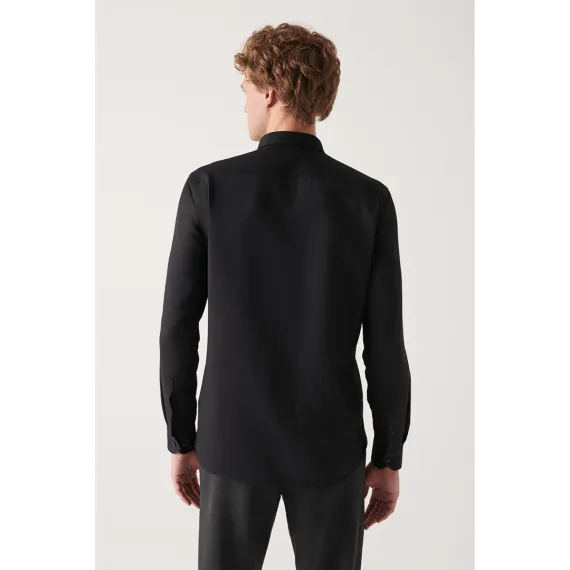 Erkek köýnegi AVVA, Reňk: Gara, Ölçeg: 2XL, 4 image
