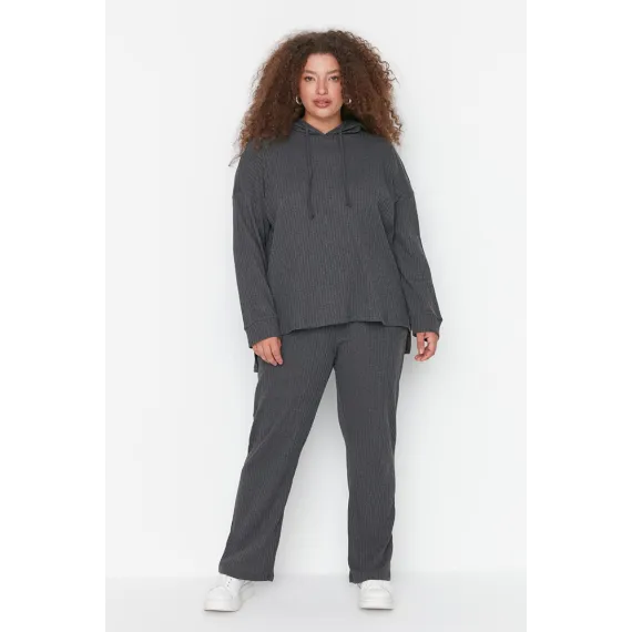 Комплект Trendyol Curve, Цвет: Антрацит, Размер: 2XL