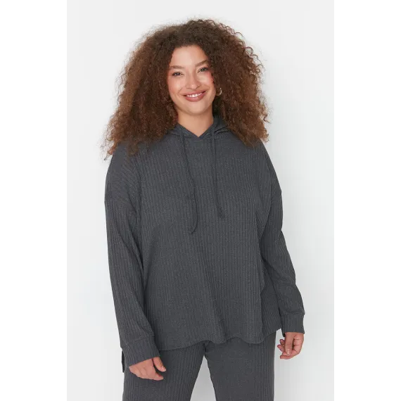 Комплект Trendyol Curve, Цвет: Антрацит, Размер: 2XL, изображение 2