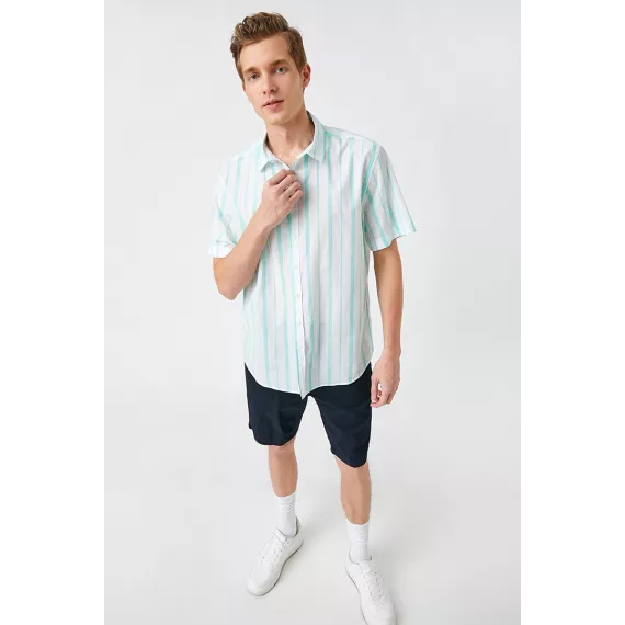 Рубашка Koton, Цвет: Зеленый, Размер: 2XL