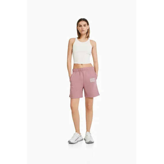 Шорты BERSHKA, Цвет: Розовый, Размер: L, изображение 5