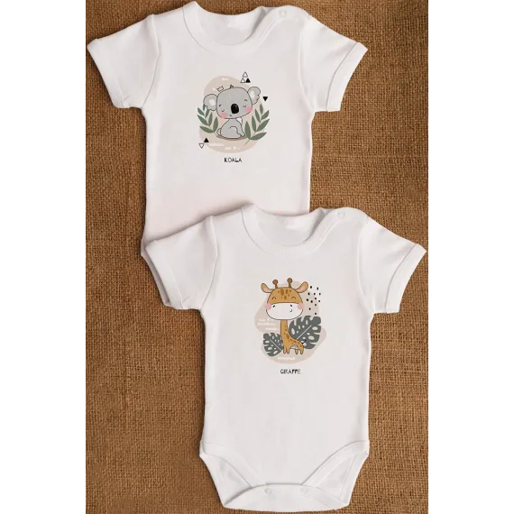 Çagalar üçin bodi 2 sany Overoz, Reňk: Ak, Ölçeg: 9-12 aý - в интернет-магазине Wabrum в Туркменистане Çagalar üçin bodi 2 sany Overoz, Reňk: Ak, Ölçeg: 9-12 aý