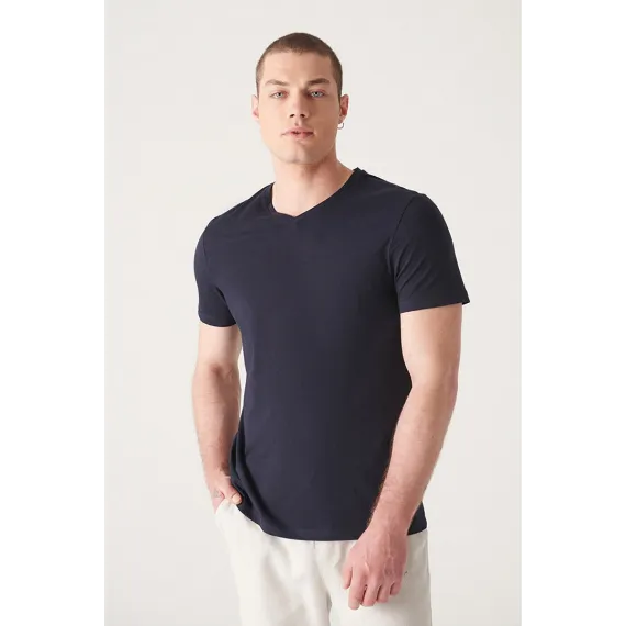 Футболка   AVVA, Цвет: Темно-синий, Размер: S, изображение 3