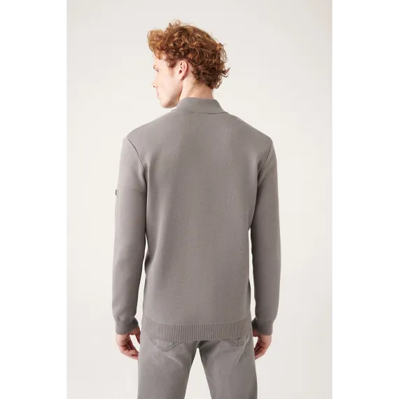Erkek kardigan AVVA, Reňk: Çal, Ölçeg: 2XL, 4 image