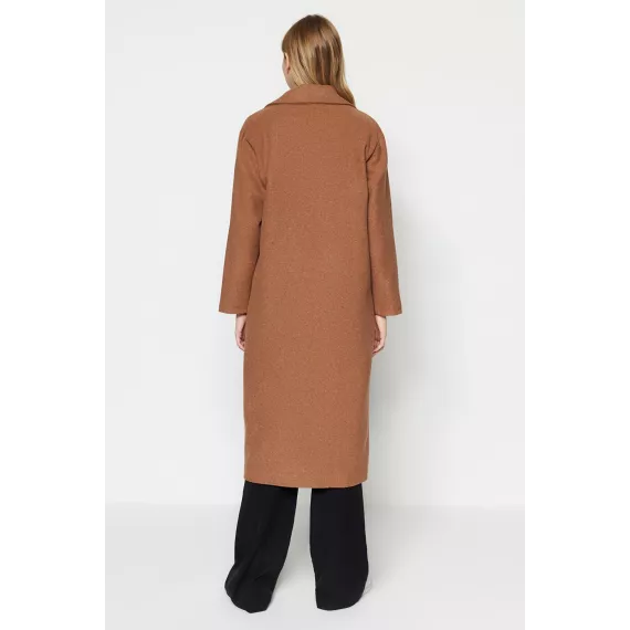 Zenanlar üçin palto TRENDYOL MODEST, Reňk: Goňur, Ölçeg: 36, 5 image