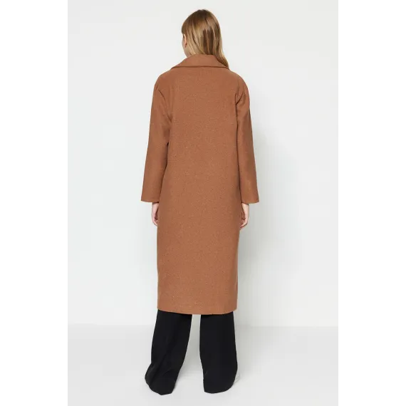 Пальто TRENDYOL MODEST, Цвет: Коричневый, Размер: 40, изображение 5