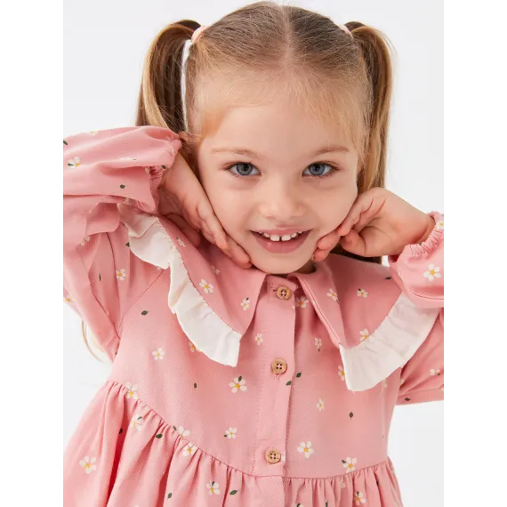 Платье LC Waikiki, Цвет: Розовый, Размер: 4-5 лет, изображение 3