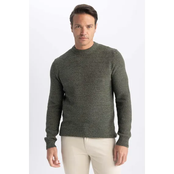 Erkek žempiri DeFacto, Reňk: Haki, Ölçeg: 2XL, 3 image