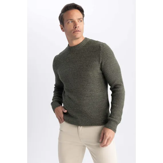 Свитер DeFacto, Цвет: Хаки, Размер: 5XL, изображение 4