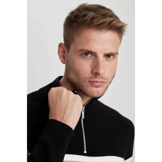 Erkeklere žempir DeFacto, Reňk: Gara, Ölçeg: 3XL, 5 image