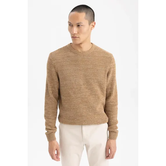 Свитер DeFacto, Цвет: Коричневый, Размер: L, изображение 3