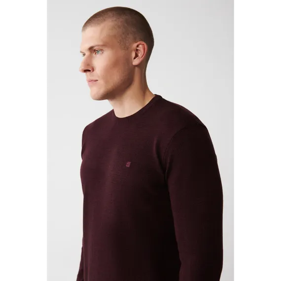 Свитер AVVA, Цвет: Бордовый, Размер: L, изображение 2