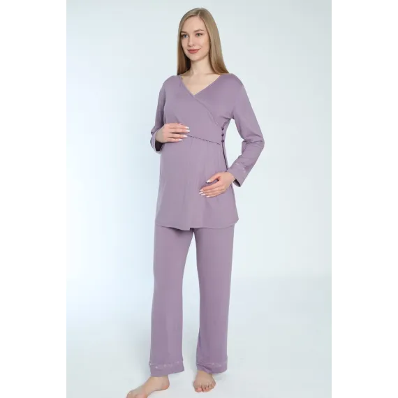 Пижамный комплект Miss Dünya Lissa, Цвет: Фиолетовый, Размер: M