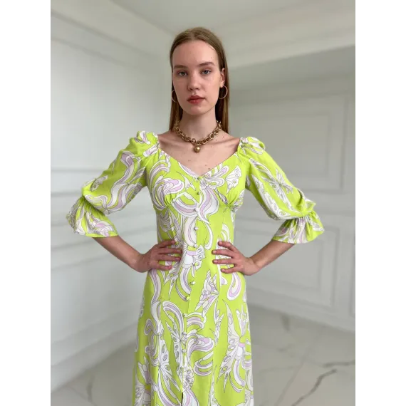 Платье Hotfashion, Цвет: Зеленый, Размер: S, изображение 3