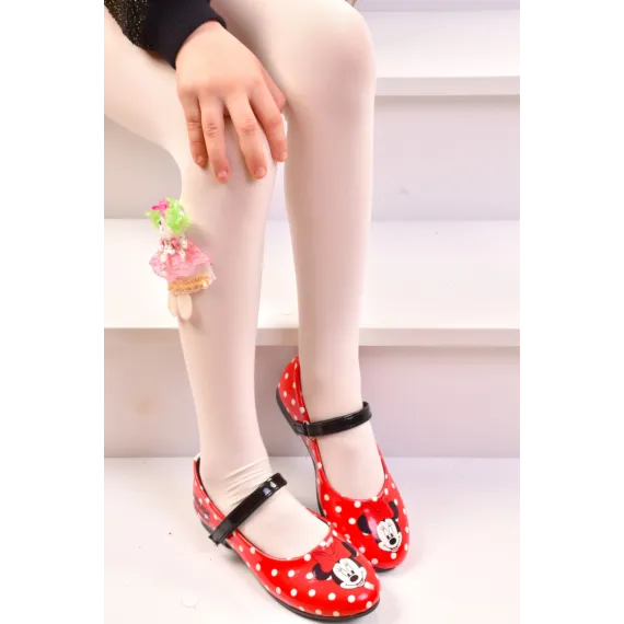 Kiçi gyz baletka MINNIE MOUSE, Reňk: Gyzyl, Ölçeg: 27
