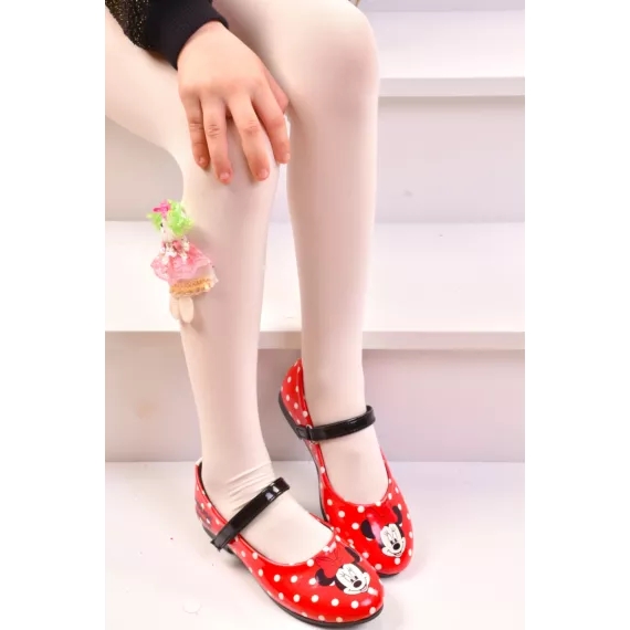 Kiçi gyz baletka MINNIE MOUSE, Reňk: Gyzyl, Ölçeg: 25