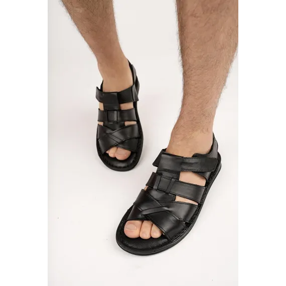 Erkekler sandaly MUGGO, Reňk: Gara, Ölçeg: 41, 2 image