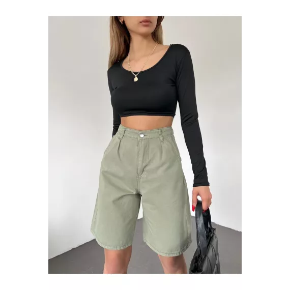 Бермуды LB Laluna Butik, Цвет: Хаки, Размер: 34, изображение 3