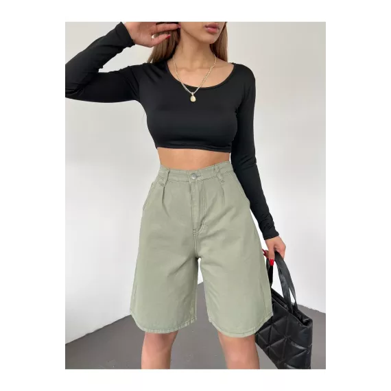 Бермуды LB Laluna Butik, Цвет: Хаки, Размер: 34, изображение 4