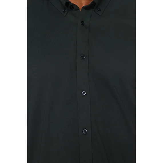 Рубашка TRENDYOL MAN, Цвет: Хаки, Размер: 3XL, изображение 4