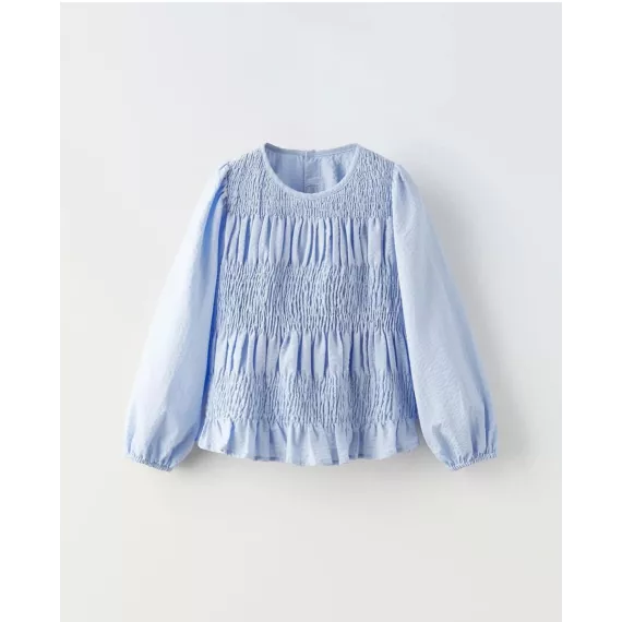 Блузка ZARA, Цвет: Голубой, Размер: 3-4 года
